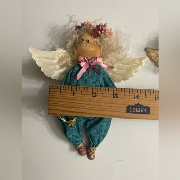 Set of 3 Angels Decor Handcrafted ceramic Holiday Decor Craft vintage - Picture 3 of 13